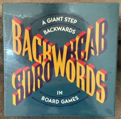 Backwards Board Game Vintage 1988 Front