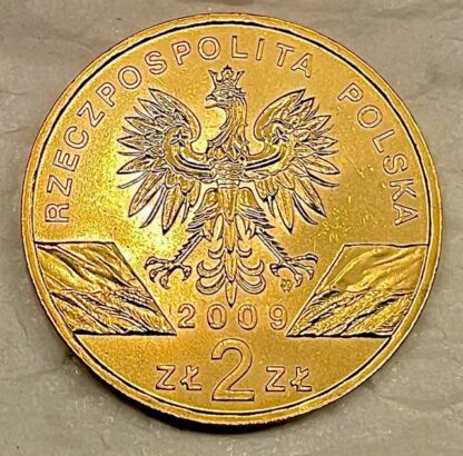 Lizard 2009 Poland Coin 2Z Uncirculated Back