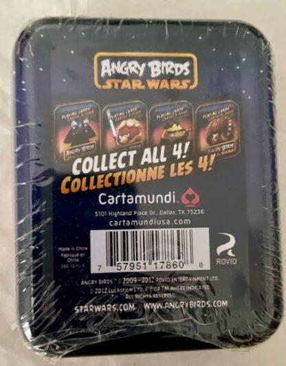 Angry Birds Star Wars Playing Cards In Tin Back