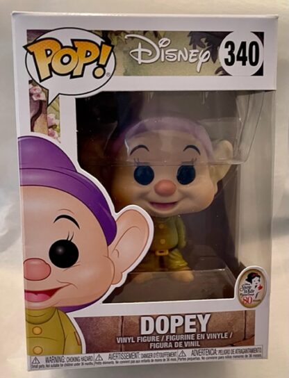 Disney POP! Funko Dopey #340 Vinyl Collectible Figure New In Box Front