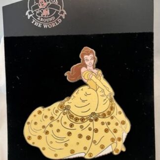 Disney Belle Pave Pin LE 500 New On Card Front