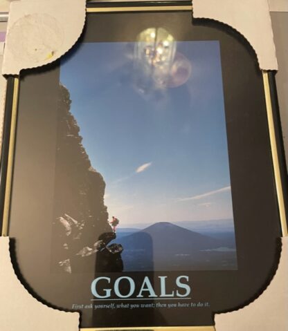 Goals Motivational Print Framed New 3