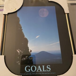 Goals Motivational Print Framed New