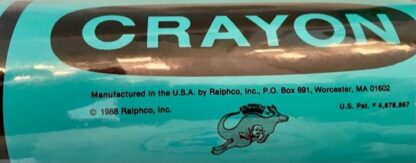 Original-Ralphco-Crayon-Bank-Turquoise-New-Closeup-Made-in-USA