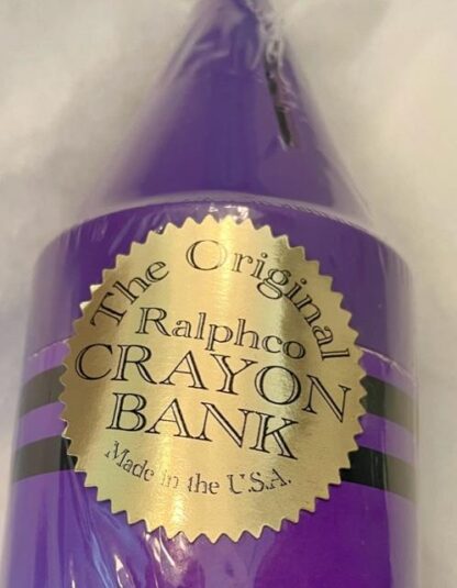 Original Ralphco Crayon Bank Purple New Closeup Ralphco Seal