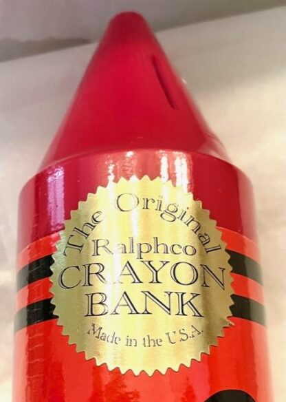 Original Ralphco Crayon Bank Red New Closeup Ralphco Seal