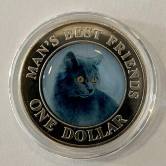 Russian Blue Cat Coin 2003 Cook Islands Front