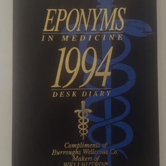 Eponyms In Medicine 1994 Desk Diary Front
