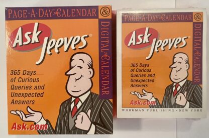 Ask Jeeves 2002 Calendar New In Box Box + Sealed Calendar Out of Box