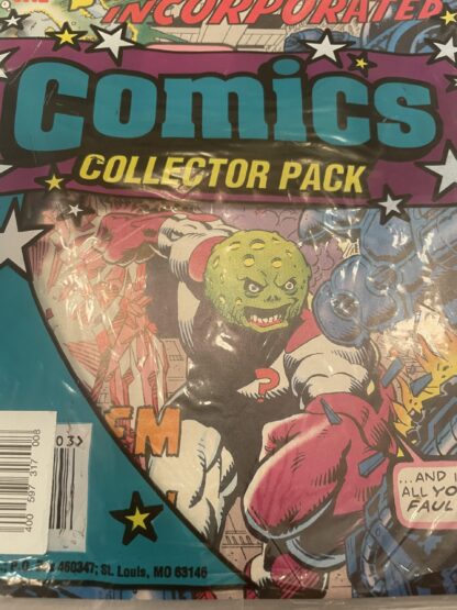 Megacards Comics Collectors Pack 3 Comics New Sealed Back Close-up