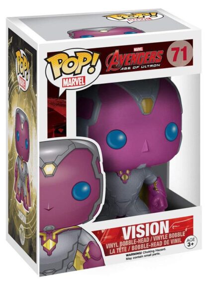 Marvel Vision Pop Funko #71 New In Box Front Stock Photo