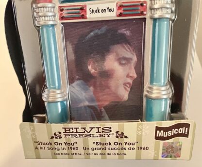 Stuck On You Jukebox Elvis Ornament New In Box Front Close Up Pose 2