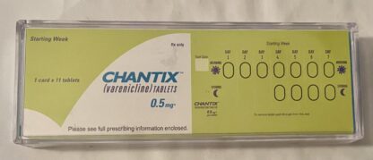 Chantix Pfizer Acrylic Paperweight Back
