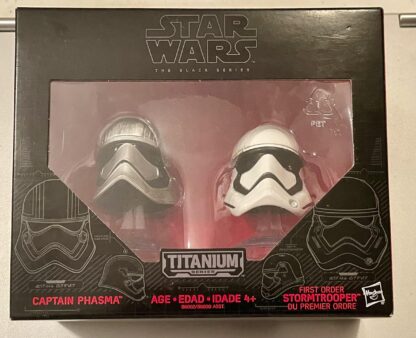 Captain Phasma & First Order Stormtrooper Helmets New In Box Front 3