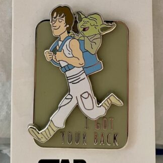 Luke Skywalker Yoda Pin Limited Release New On Card Front